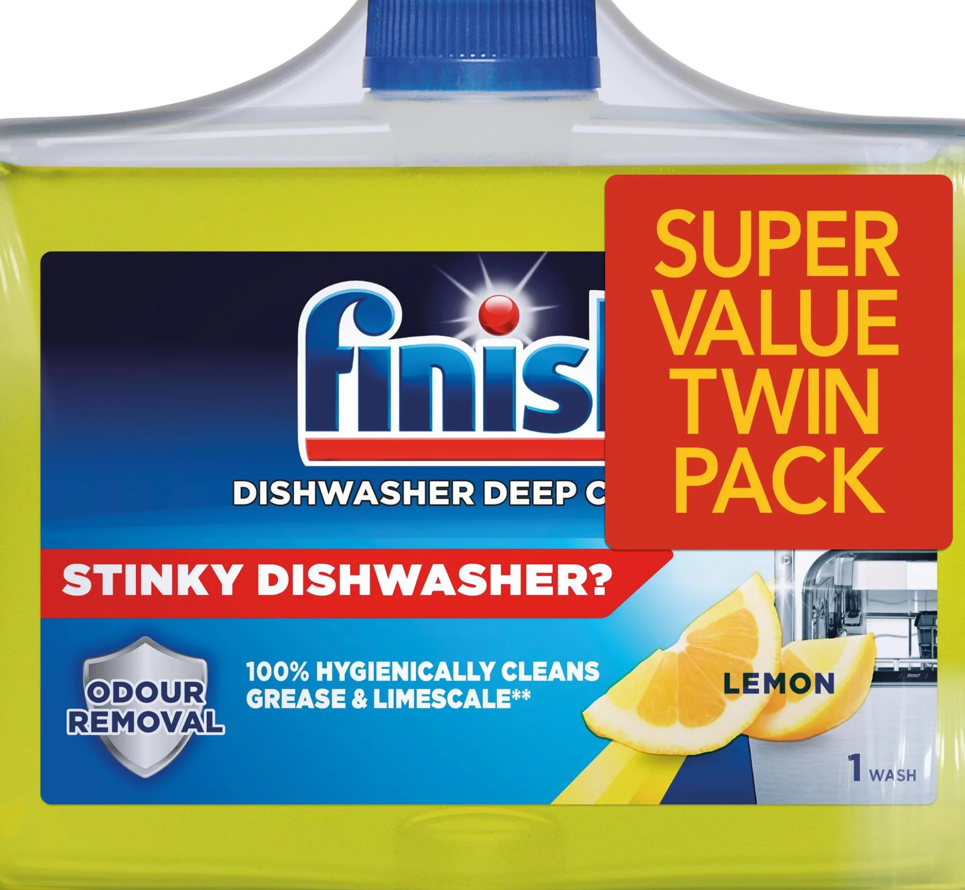 Finish Maskinrengöring Lemon 250ml 2-pack