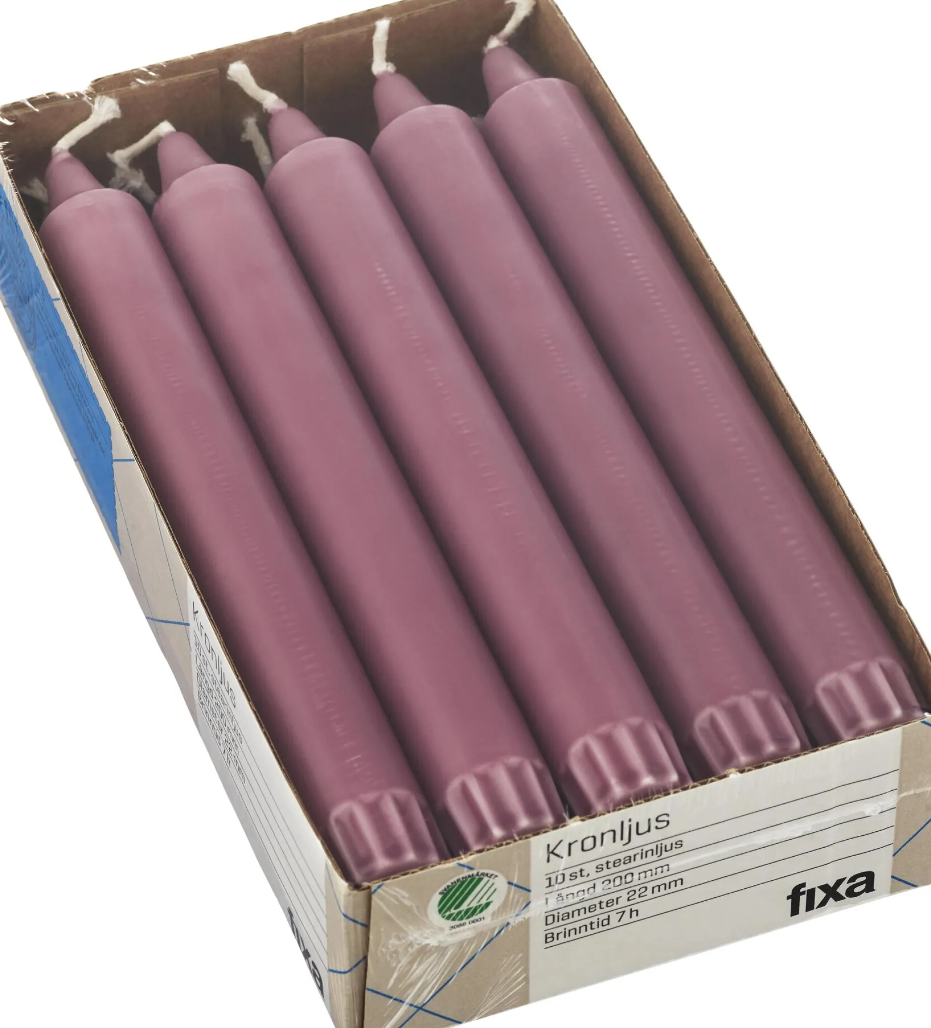 Fixa Kronljus Rosa 10 st