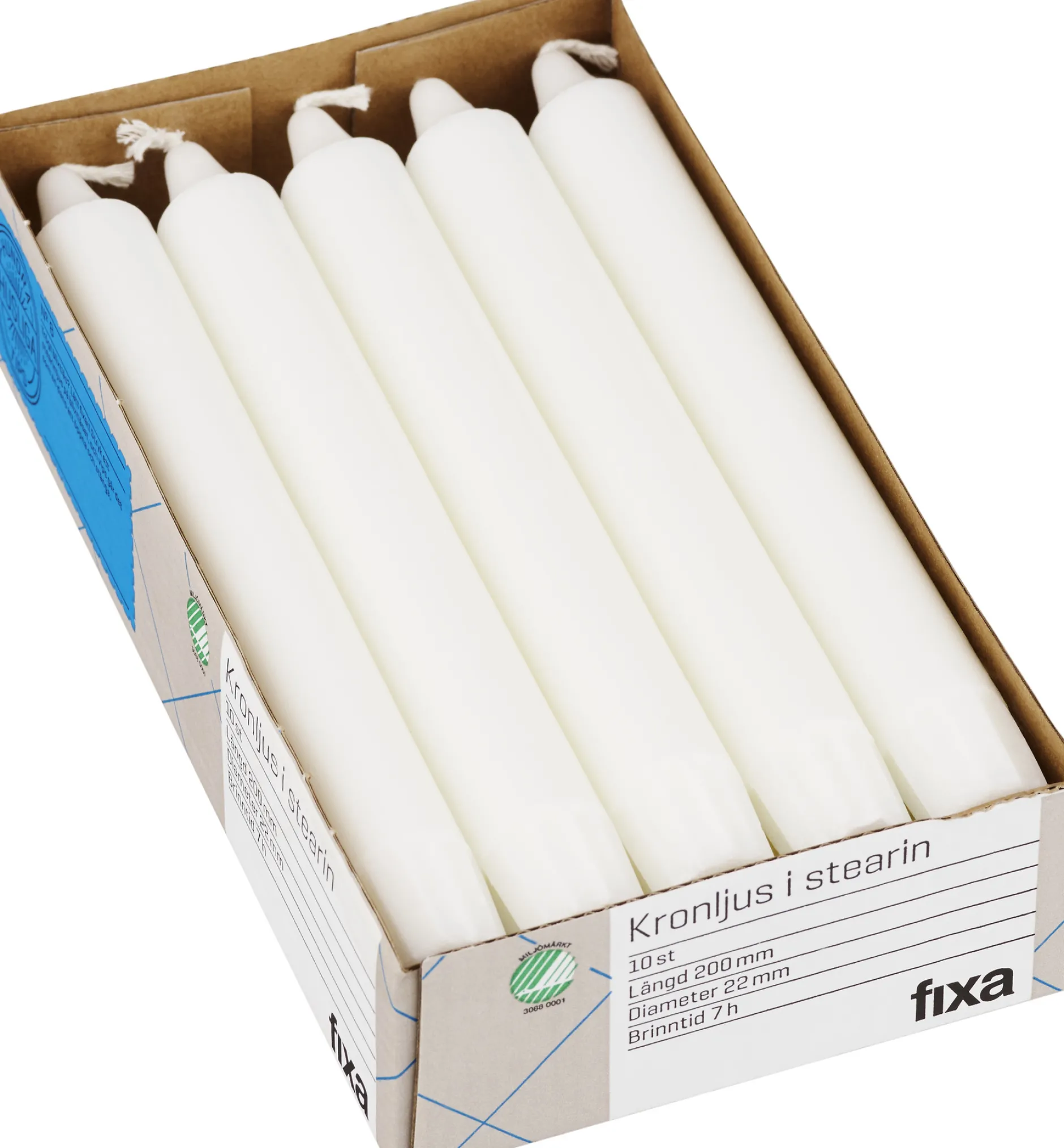 Fixa Kronljus Vit 10 st