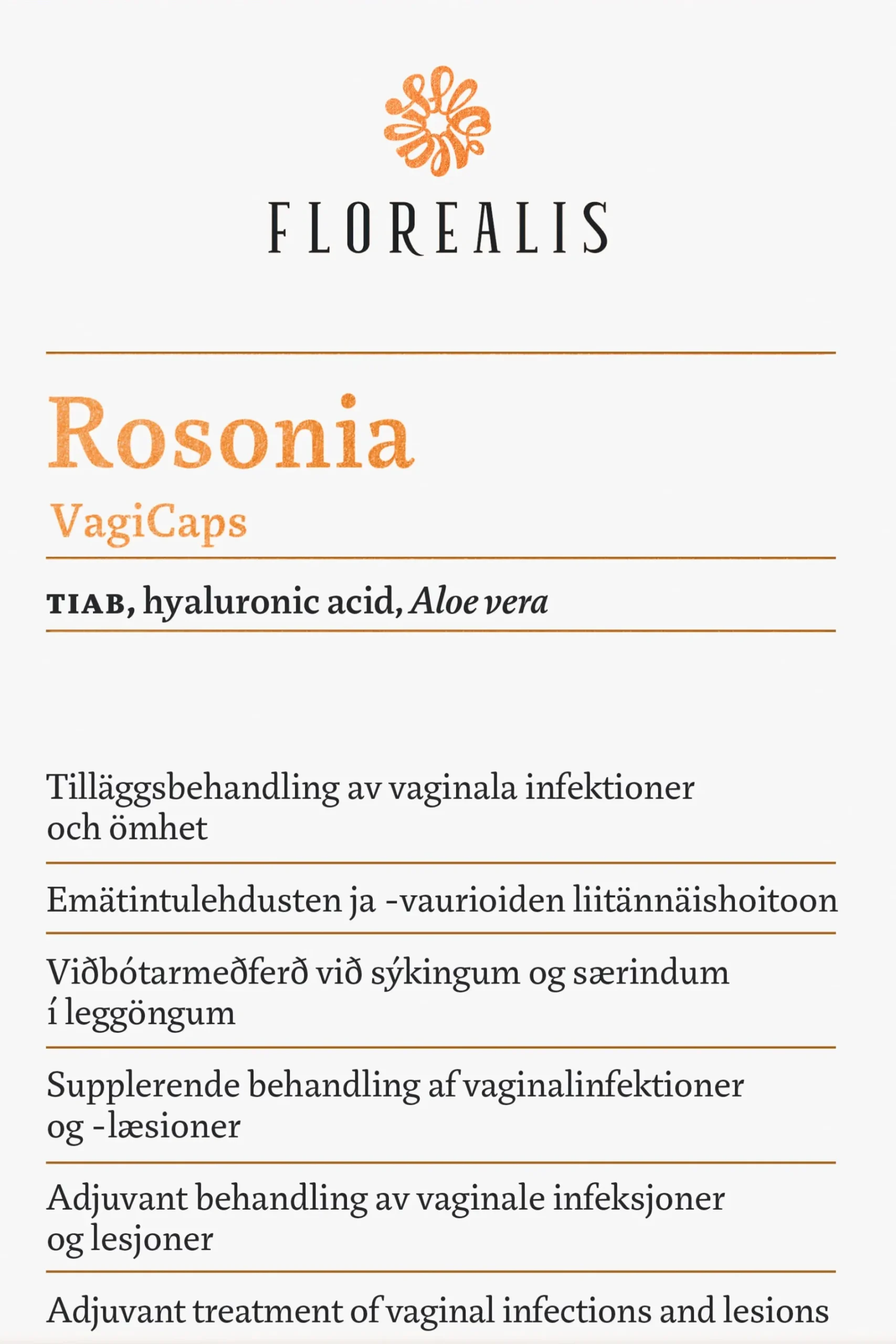 Florealis Rosonia Vaginala Kapslar 10 st