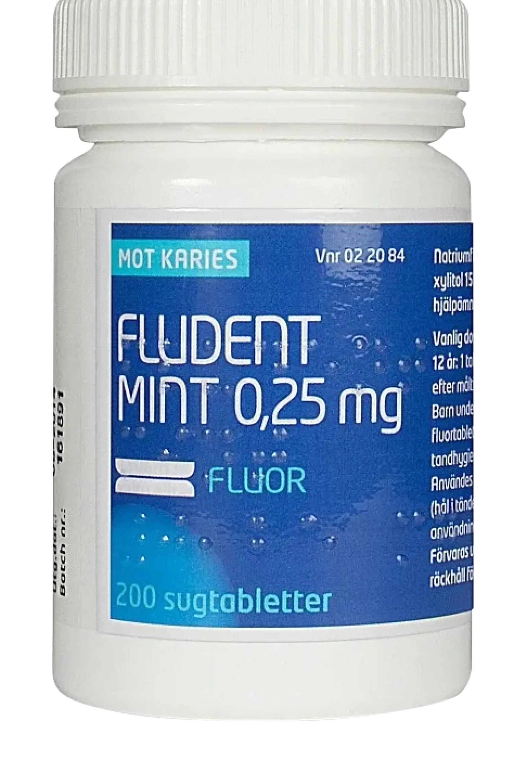 Fludent Sugtablett Mint 0.25 Mg