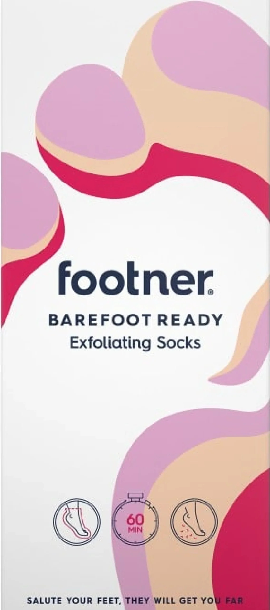 Footner Barefoot Ready Exfoliating Socks 1 par