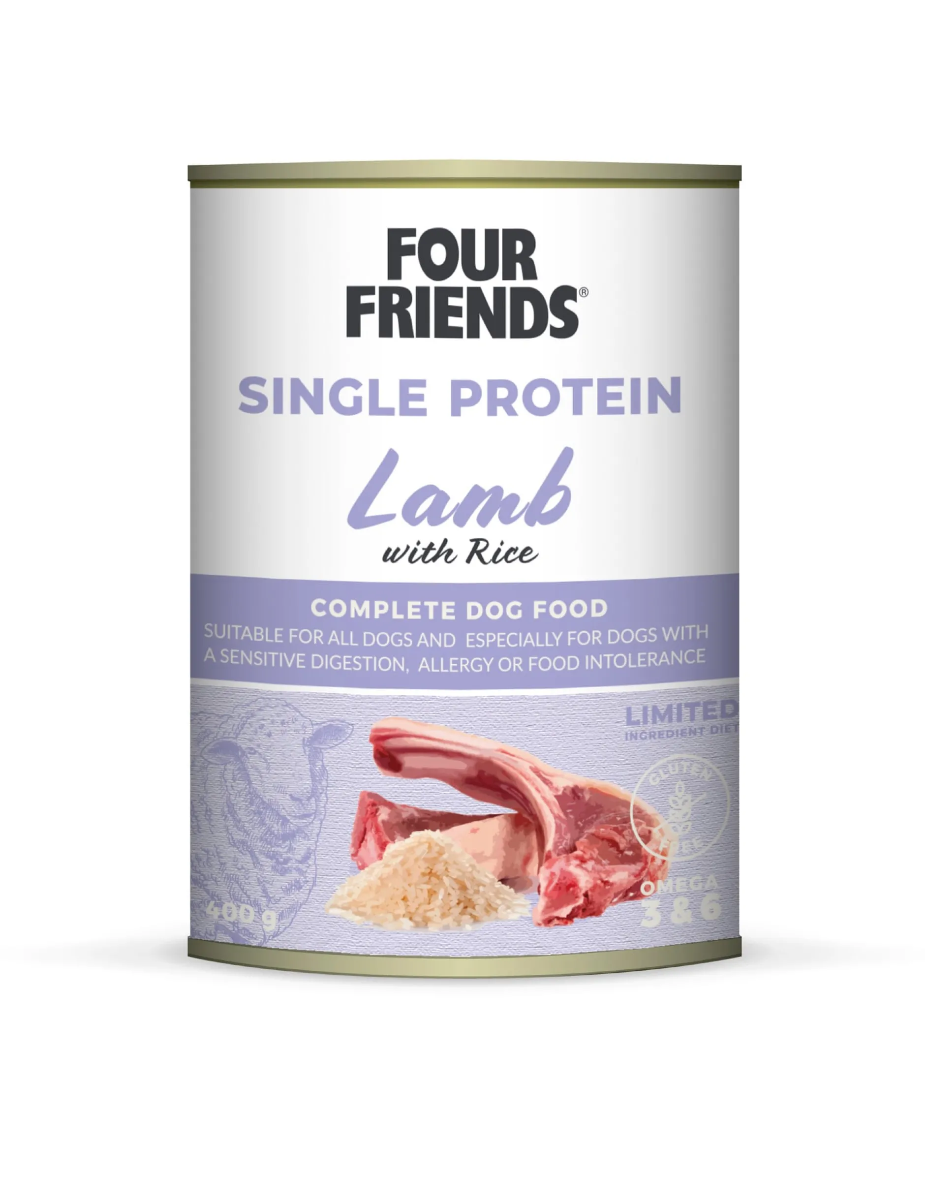 FourFriends Lamb & Rice Burk 400 g
