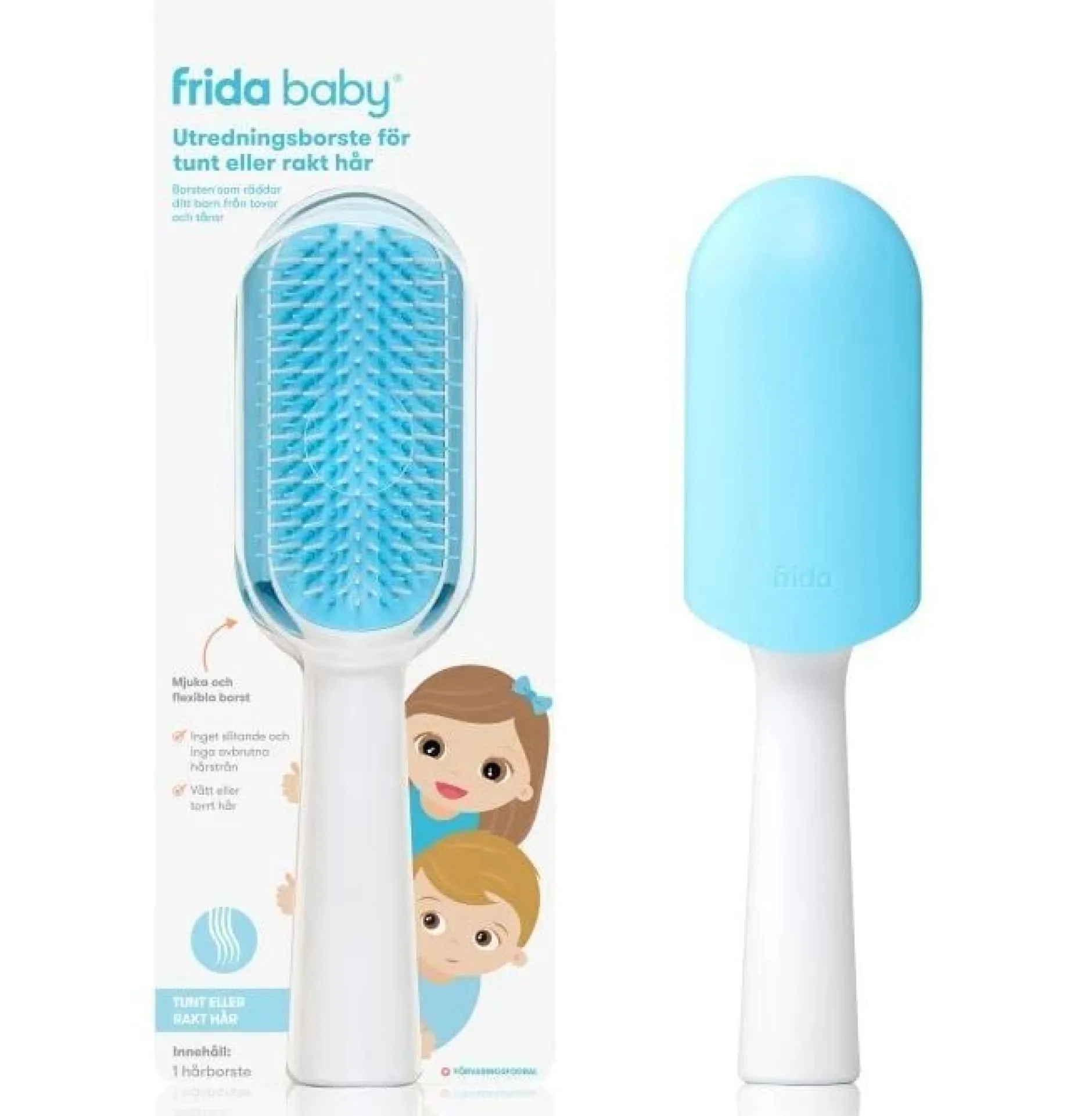 Frida Baby Utredningsborste för tunt eller rakt hår 1st