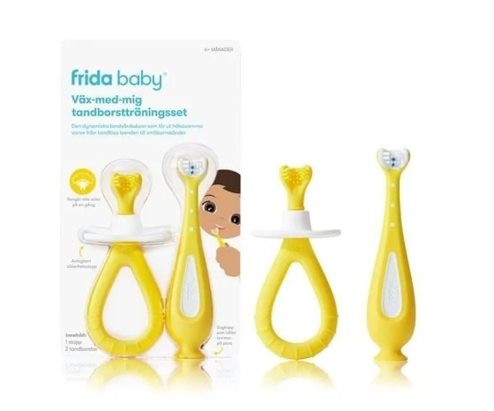 Frida Baby Väx-med-mig tandborstträningsset 2st