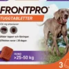 FRONTPRO Hund XL 25-50 kg 136 mg afoxolaner 3 tuggtabletter