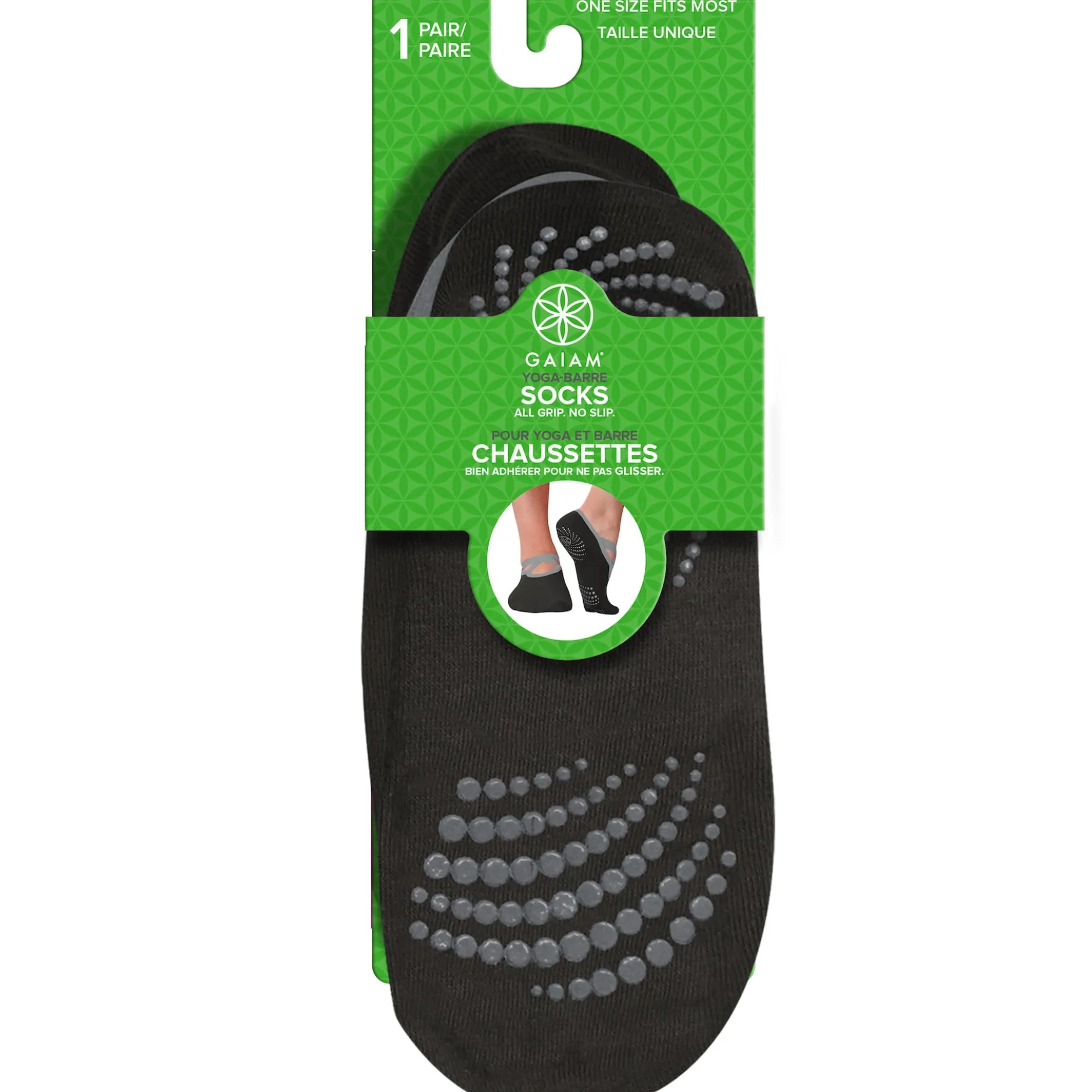 GAIAM Grippy Yoga Barre Socks One Size