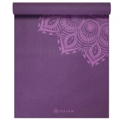 GAIAM Yoga Mat Purple Mandala 6mm