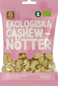 Garant Ekologiska Cashewnötter 100g