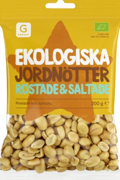 Garant Ekologiska Jordnötter Rostade & Saltade 200 g