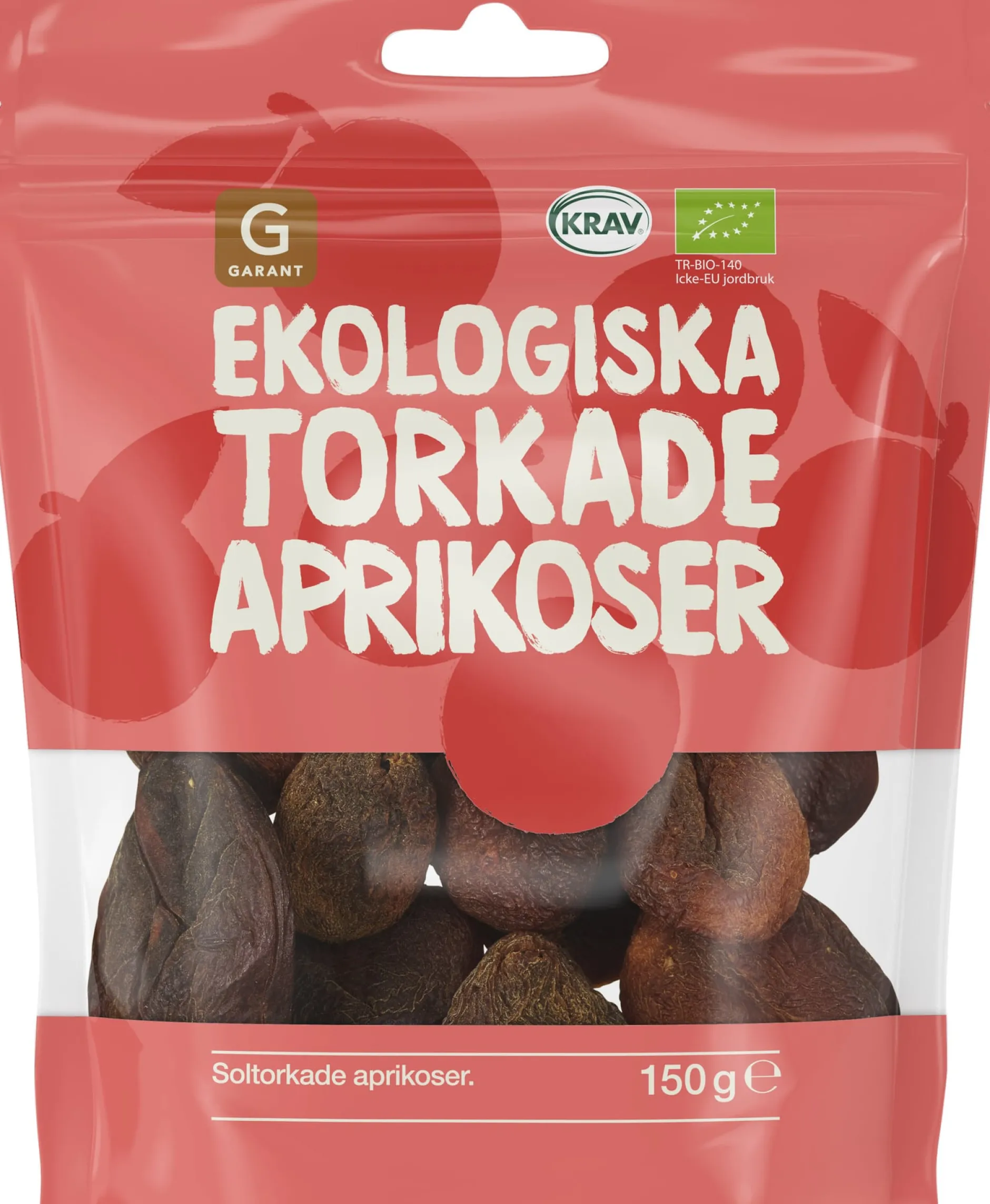 Garant Ekologiska Torkade Aprikoser 150 g