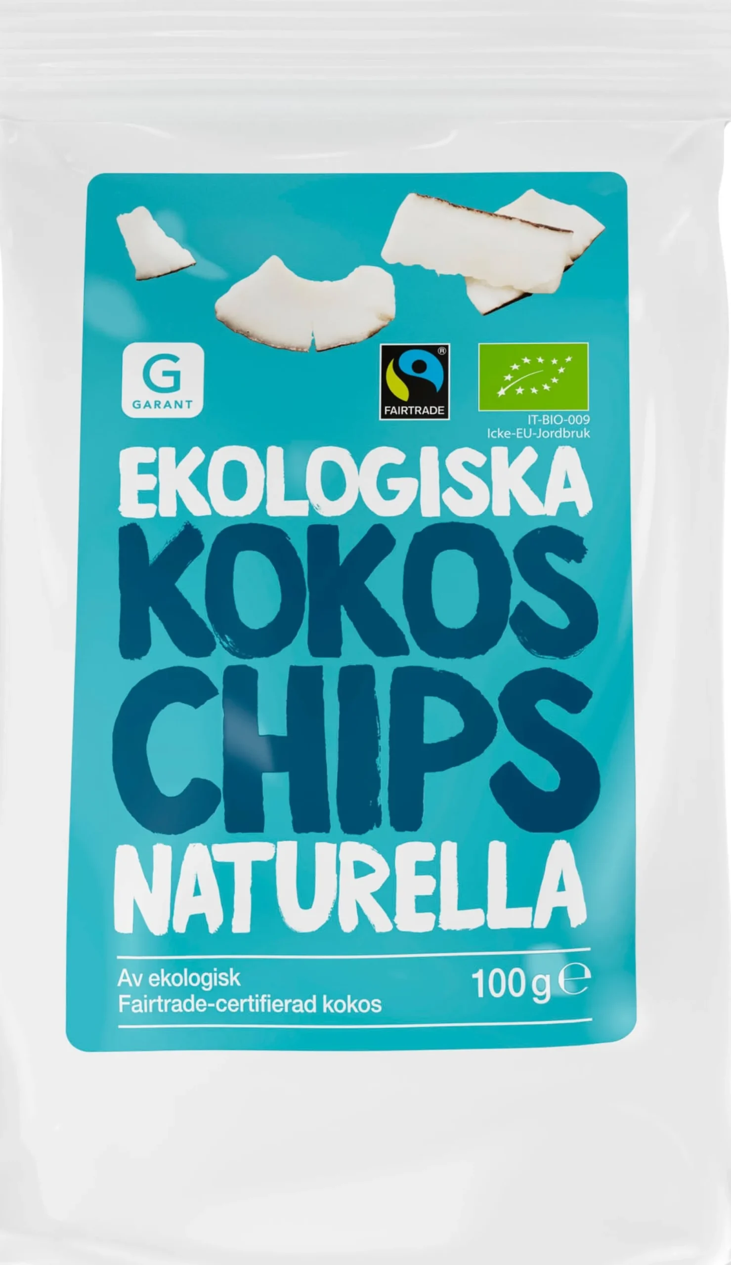 Garant Kokoschips Naturella EKO 100g