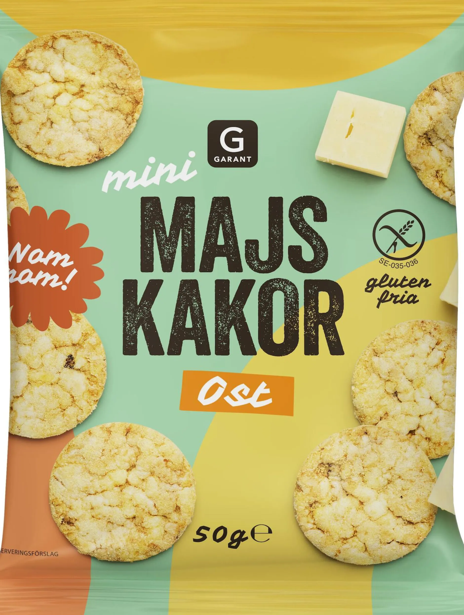 Garant Mini Majskakor Ost 50 g