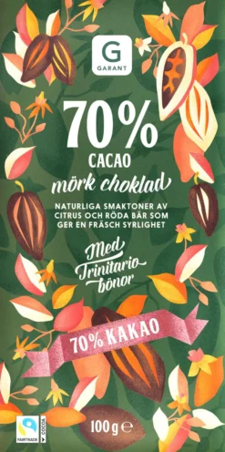 Garant Mörk Choklad 70% Kakao 100 g