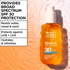 Garnier Ambre Solaire Sensitive Advanced Sun Protection Water SPF30 150 ml