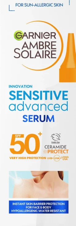 Garnier Ambre Solaire Sensitive Advanced Body Serum SPF50+ 125 ml