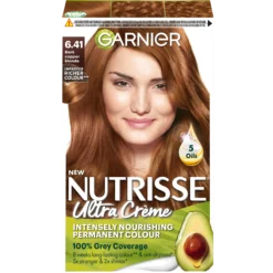 Garnier Nutrisse Ultra Créme Permanent Hårfärg för normalt hår 6.41 Dark Copper Blonde 1 st
