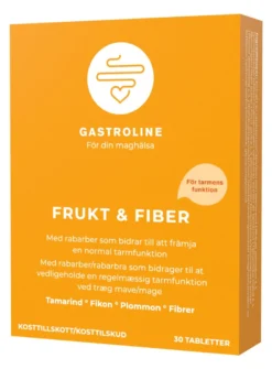 Gastroline Frukt & Fiber 30 tabletter