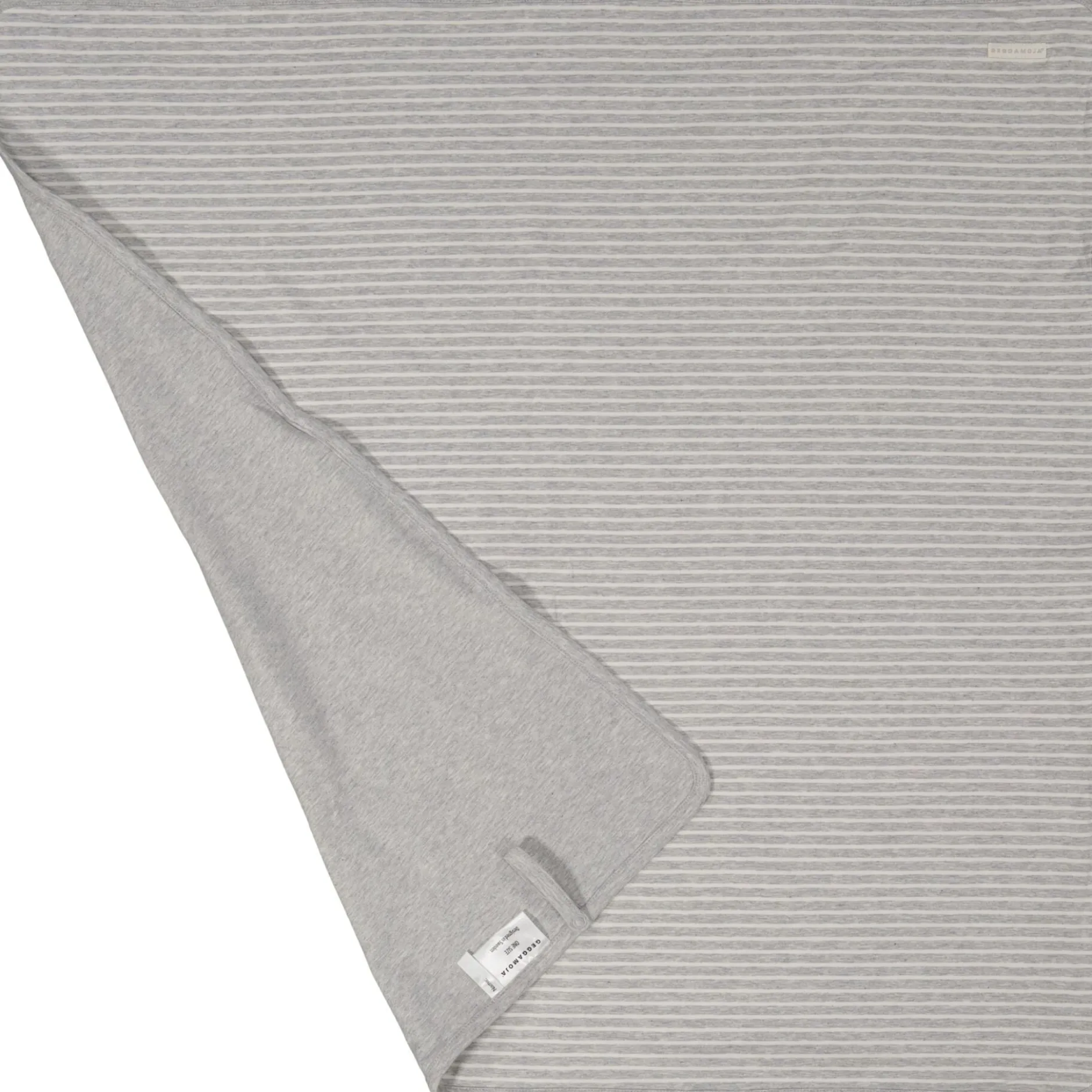 Geggamoja Babyfilt Bambu Classic Vit/Grå One Size