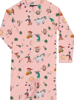 Geggamoja UV-Dräkt Pippi Långstrump Rosa Stl 86/92