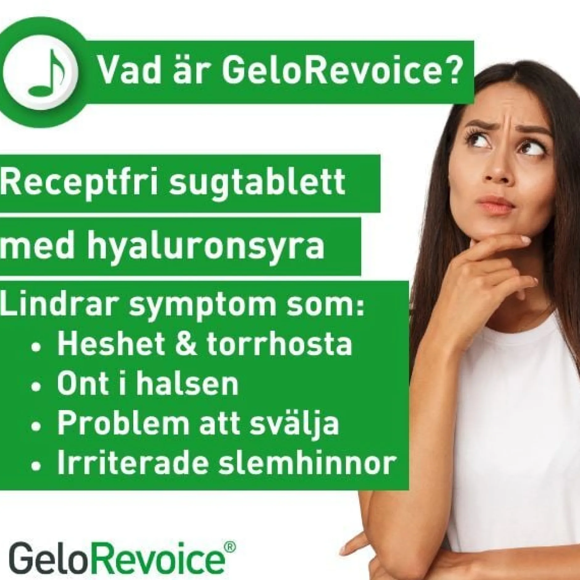 GeloRevoice Halstabletter Körsbär-Mentol 20 sugtabletter