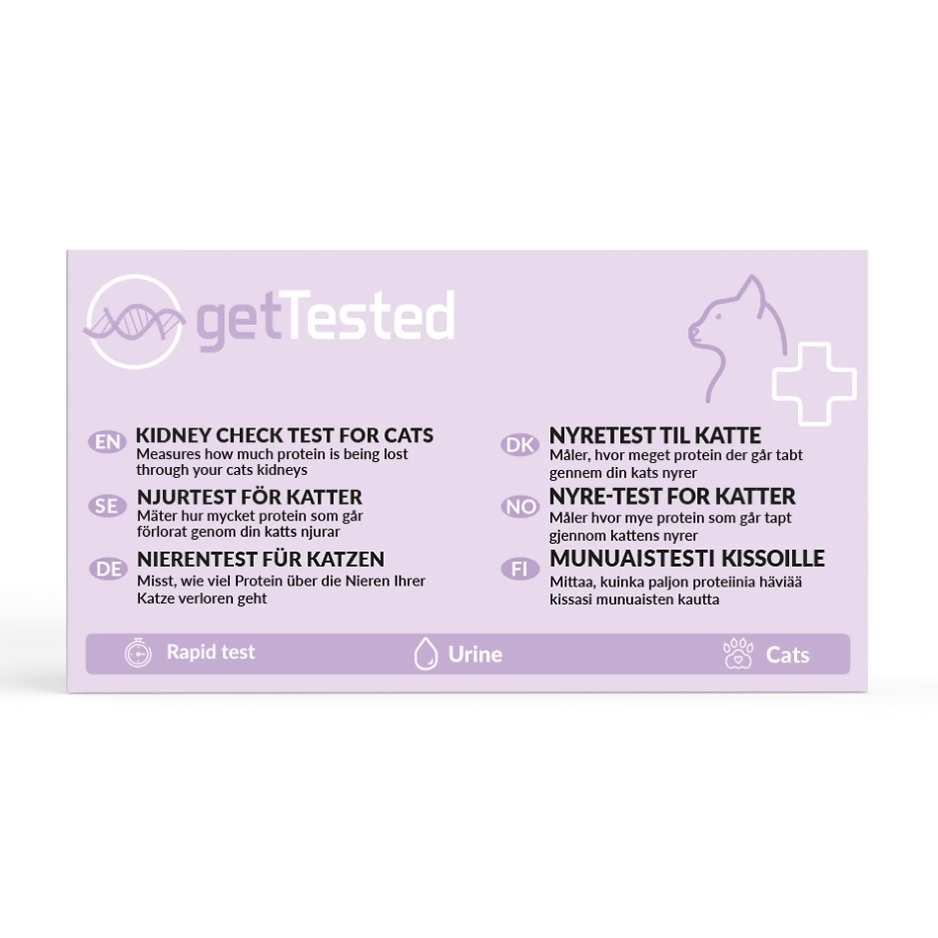 Get Tested Njurfunktionstest för katter 3 st