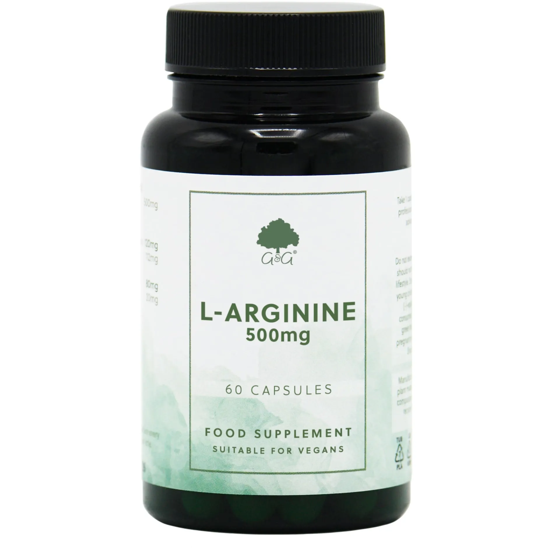 G&G L-Arginine 500mg 60 kapslar