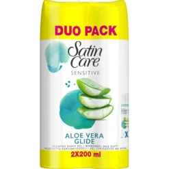 Gilette Venus Satin Care Sensitive Aloe Vera Glide Rakgel 2 x 200 ml