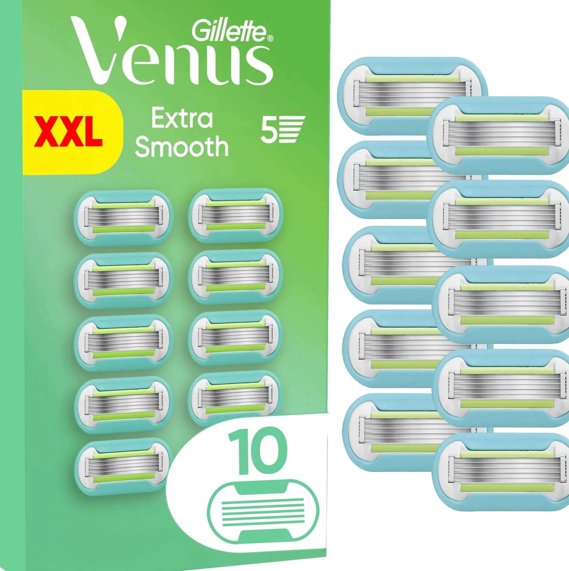 Gillette Venus Extra Smooth Rakblad för kvinnor 10 st