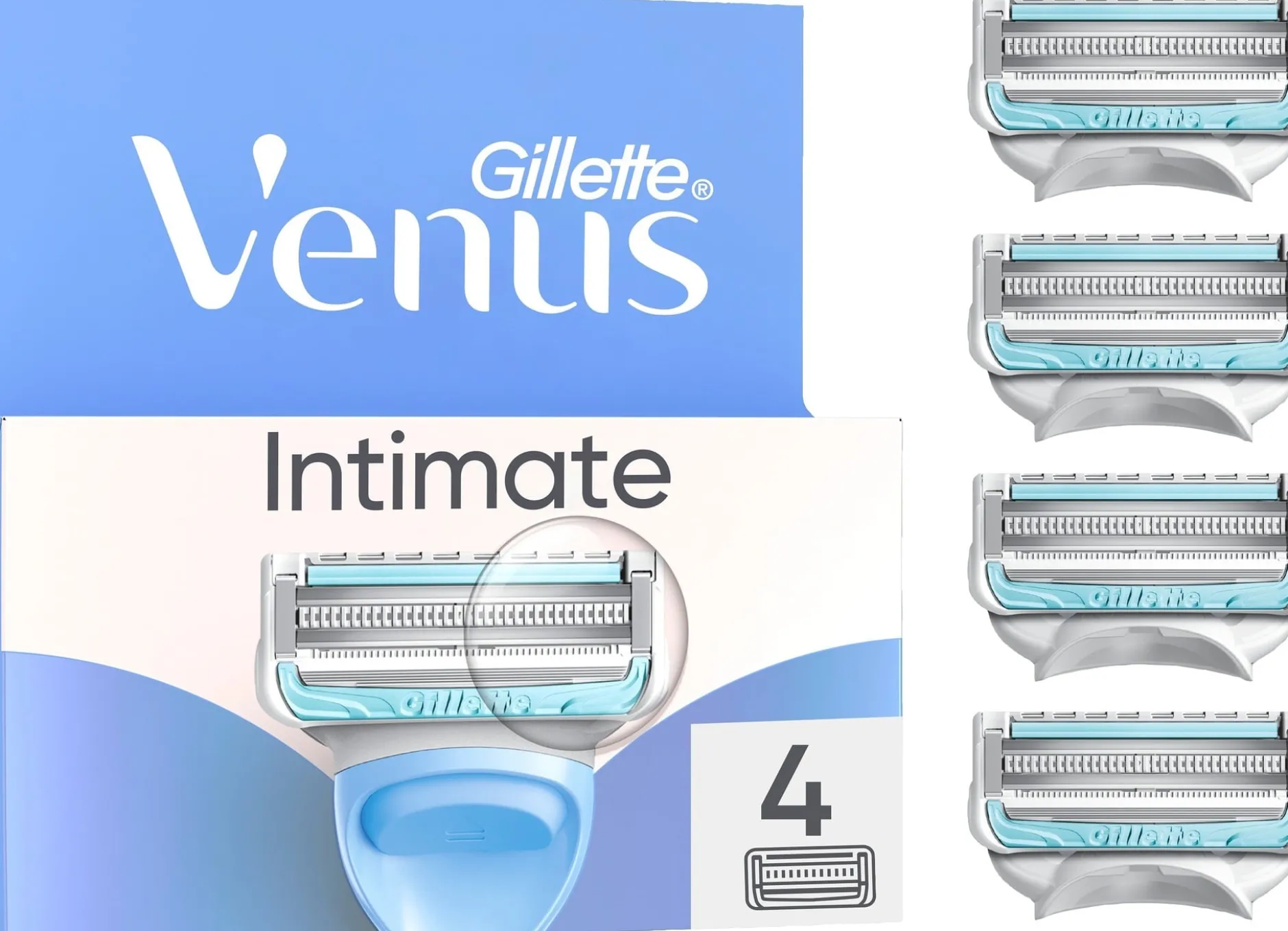 Gillette Venus Intimate Rakblad för Intimområdet 4 st