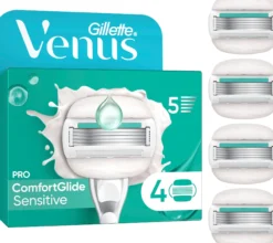 Gillette Venus Pro ComfortGlide Sensitive Rakblad 4 st