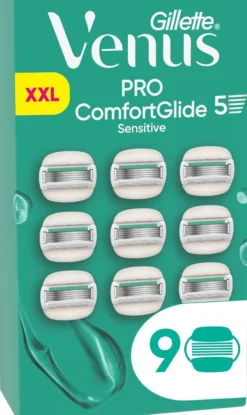 Gillette Venus Pro ComfortGlide Sensitive Rakblad 9 st