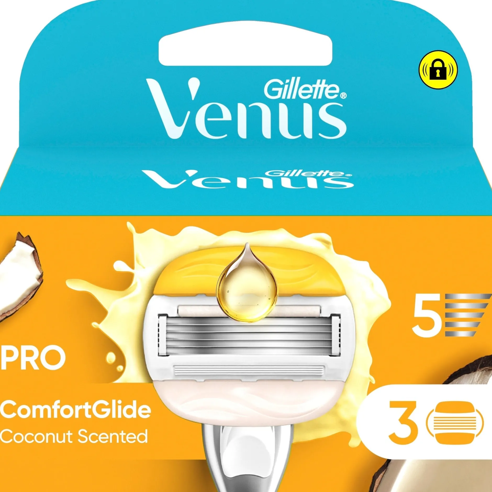 Gillette Venus Pro ComfortGlide Coconut & Olay Rakblad 3 st