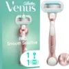 Gillette Venus Pro Smooth Sensitive Rakhyvel och 1 st Rakblad Samt Duschhållare
