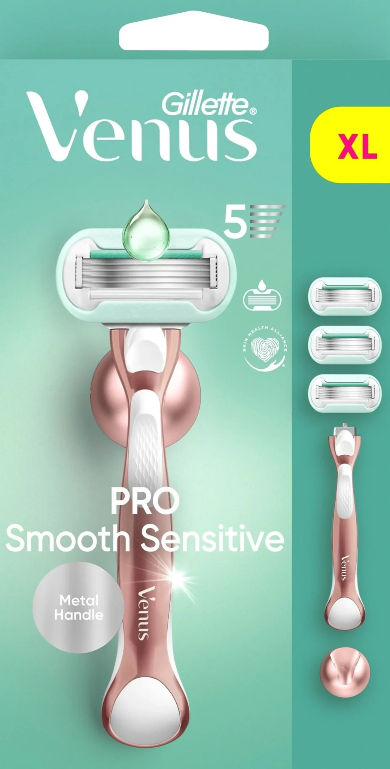 Gillette Venus Pro Smooth Sensitive Rakhyvel & 3 st Rakblad Samt Duschhållare
