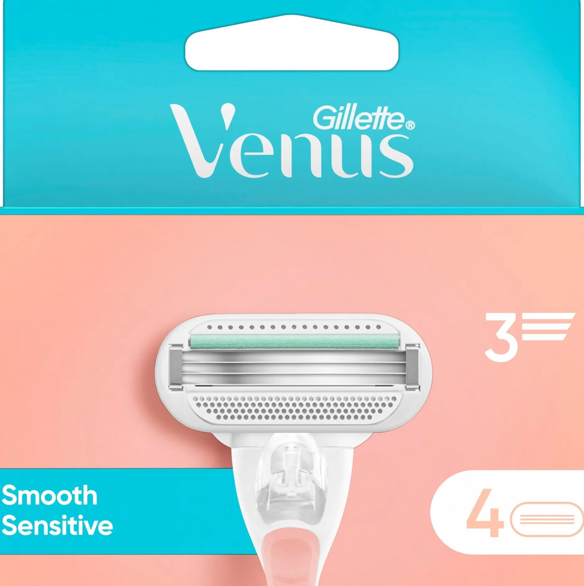 Gillette Venus Smooth Sensitive Rakblad 4 st