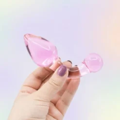 Glassy Rose Curved Plug