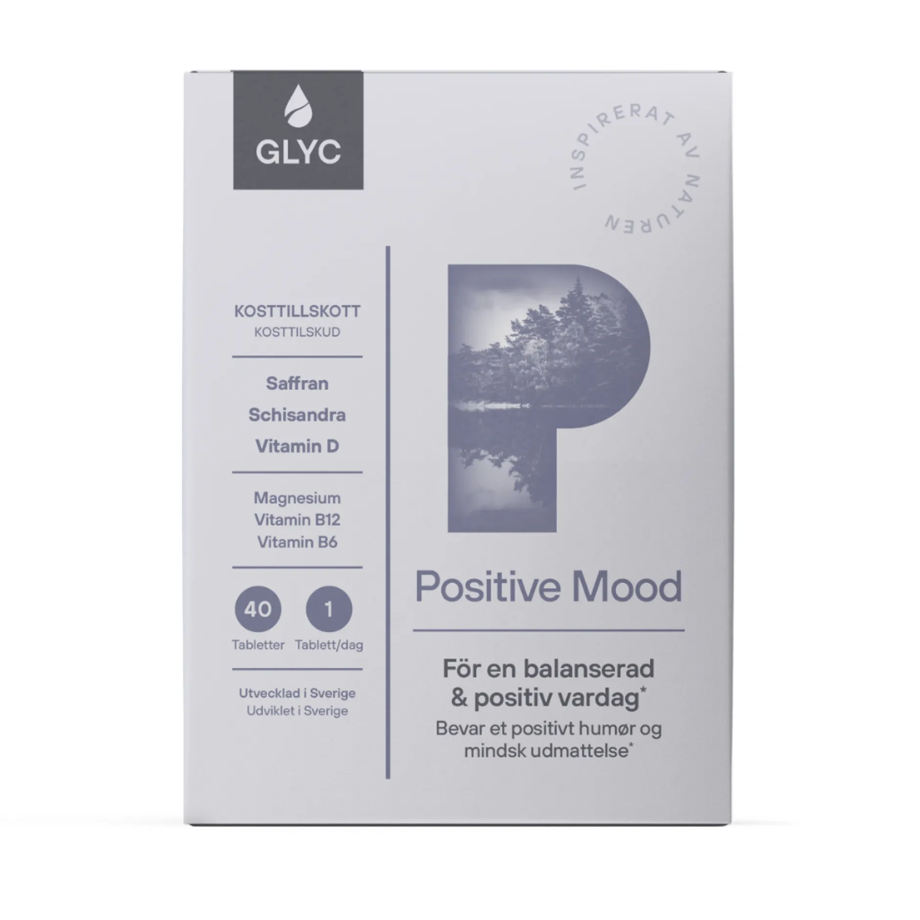 GLYC Positive Mood 40 tabletter