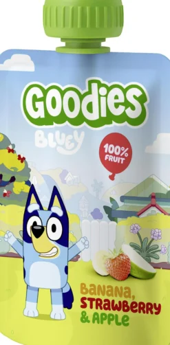 Goodies Bluey Klämmis Banan Jordgubb Äpple 3 år 100 g
