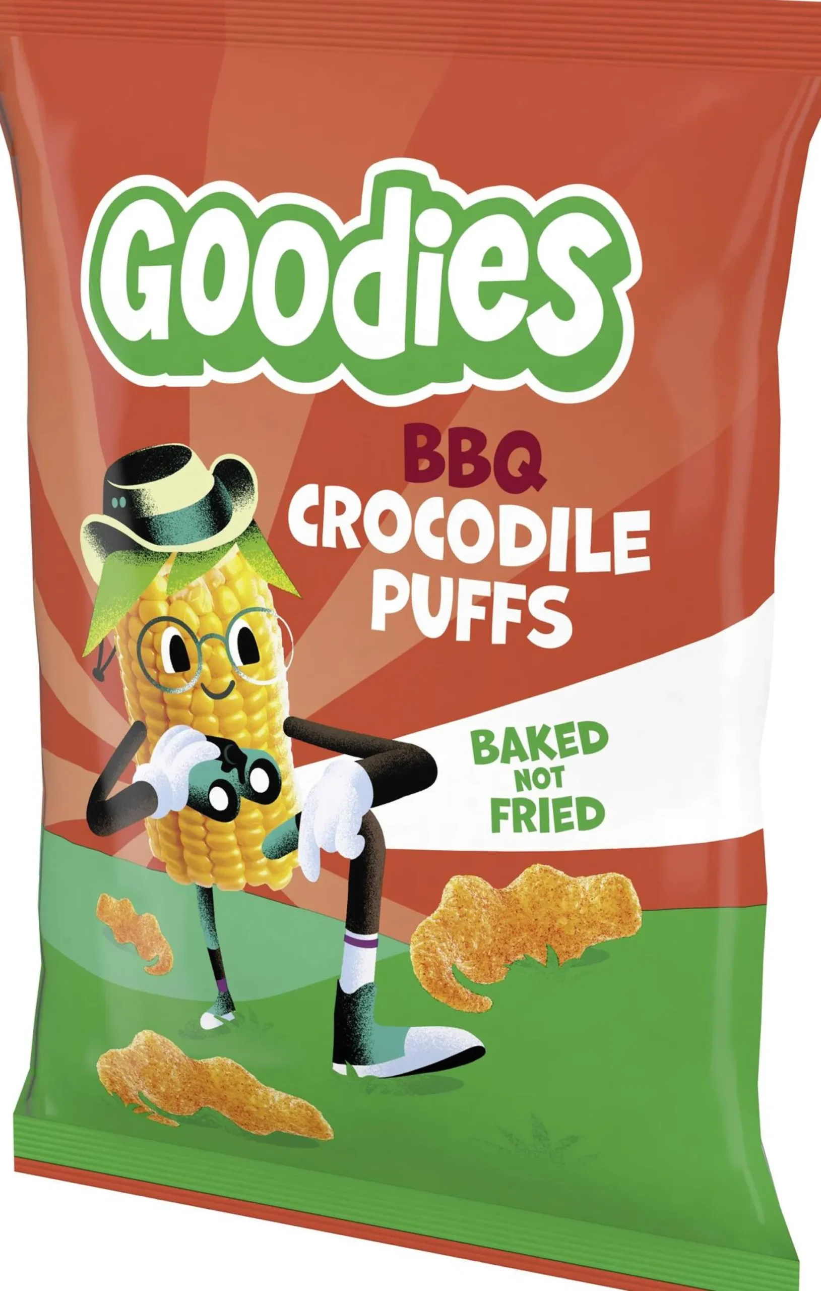 Goodies Crocodile Puffs BBQ 3 år 30 g