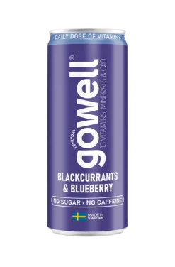 Gowell Svartvinbär Blåbär 330 ml