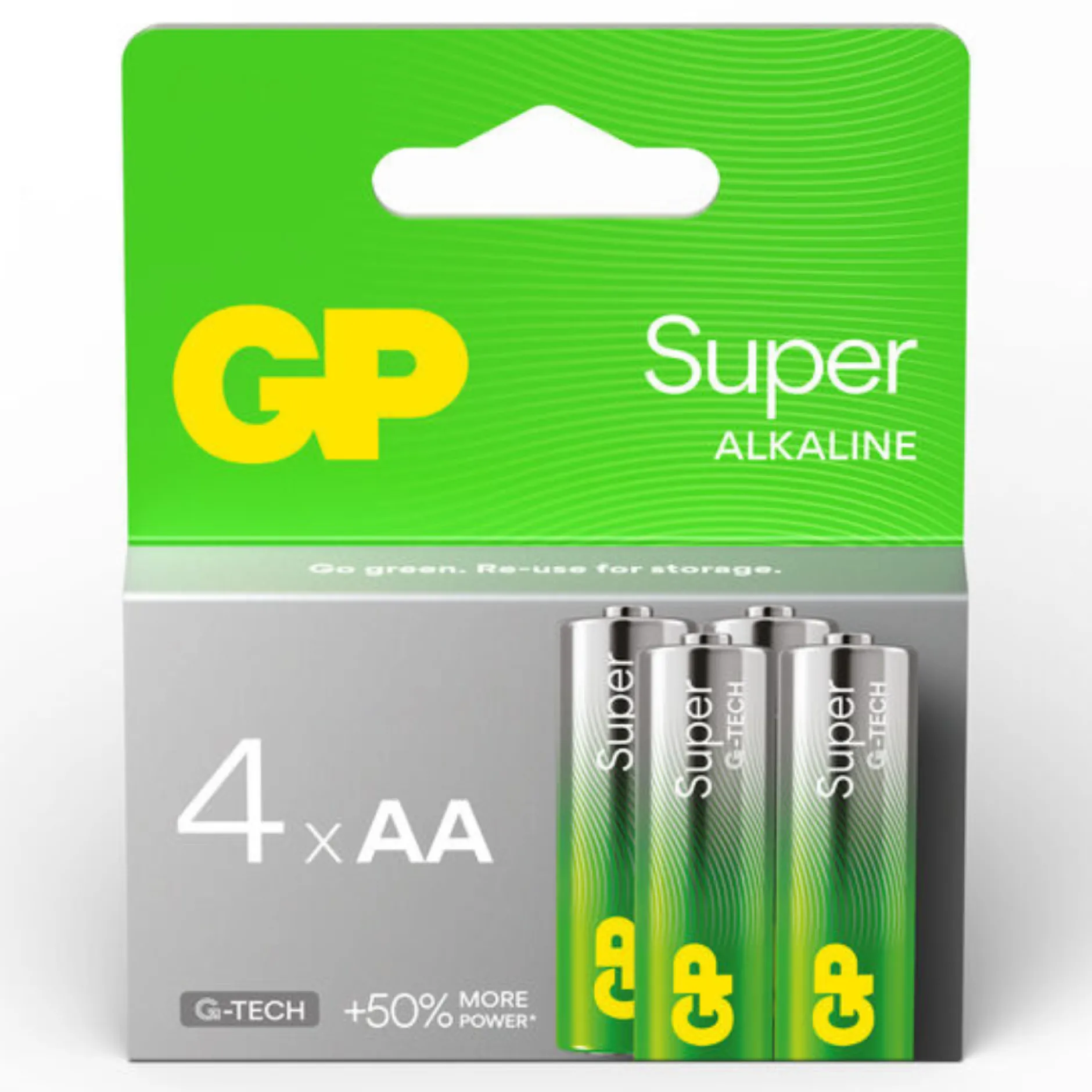 GP Batteries Super Alkaline AA paper box 4 st