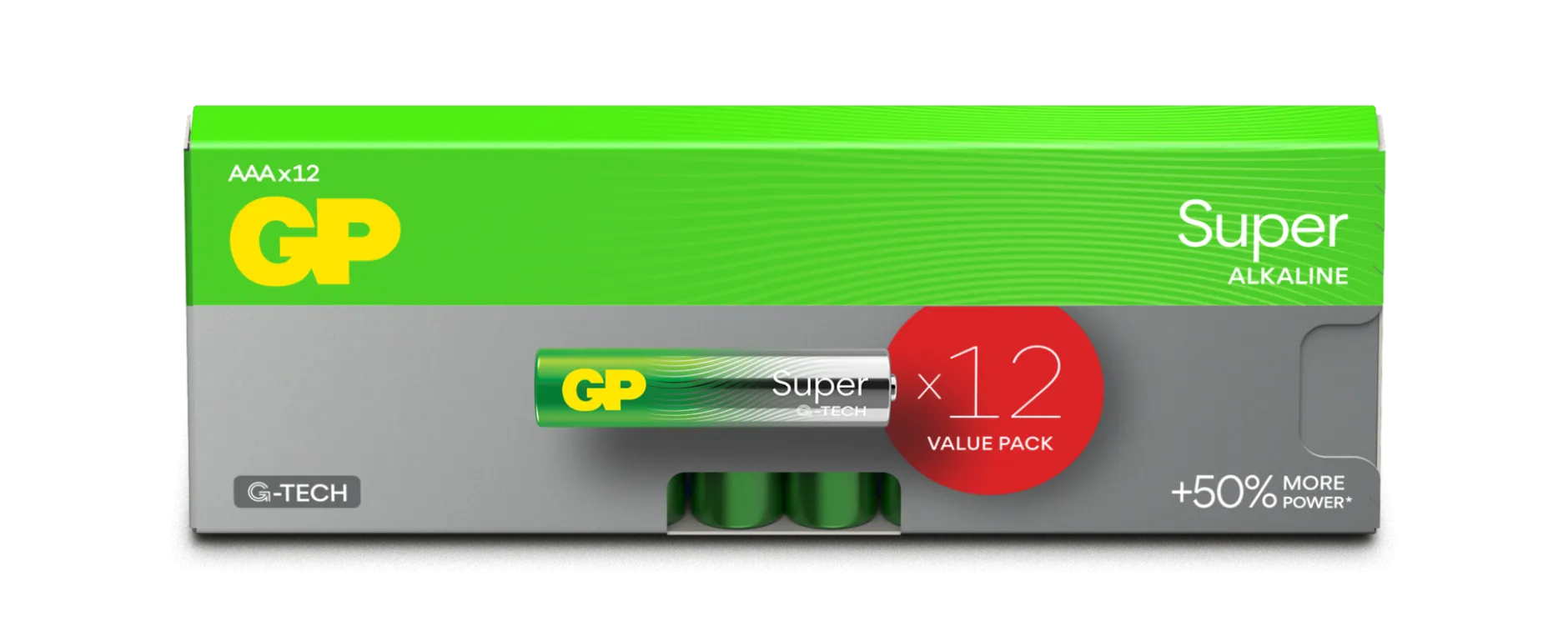 GP Super Alkaline AAA 24A/LR03 Batterier 12-pack