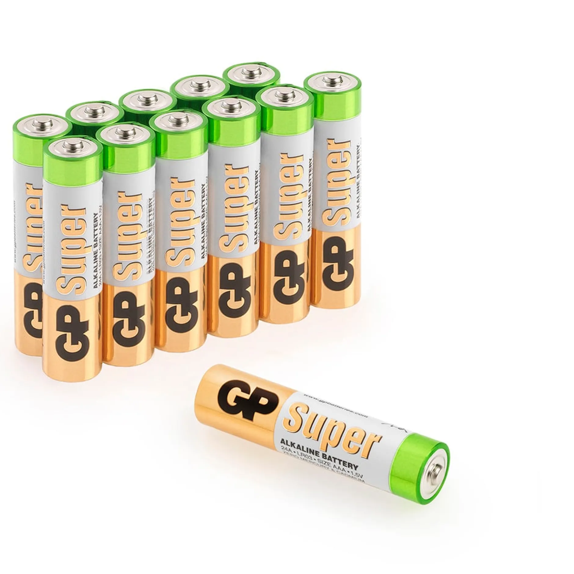 GP Super Alkaline AAA 24A/LR03 Batterier 12-pack