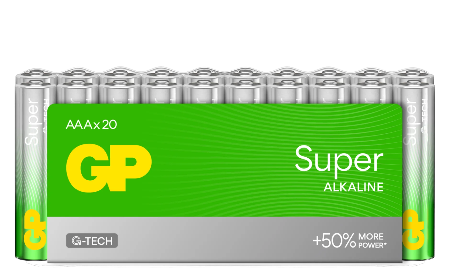 GP Super Alkaline 24A-S20 LR03 AAA Batterier 20 st