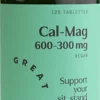 Great Earth Cal-Mag 600-300 mg 120 tabletter