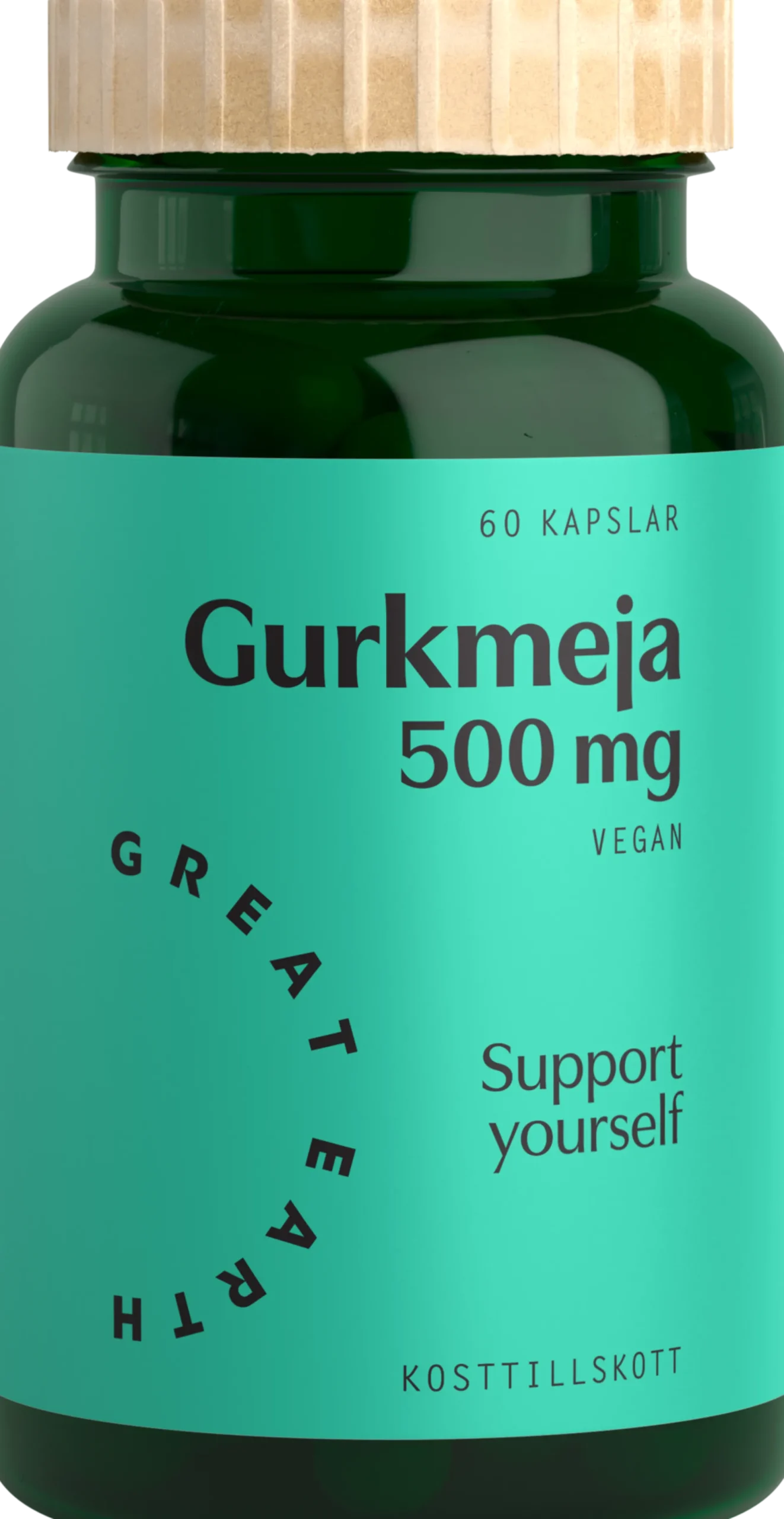 Great Earth Gurkmeja 500mg 60 kapslar