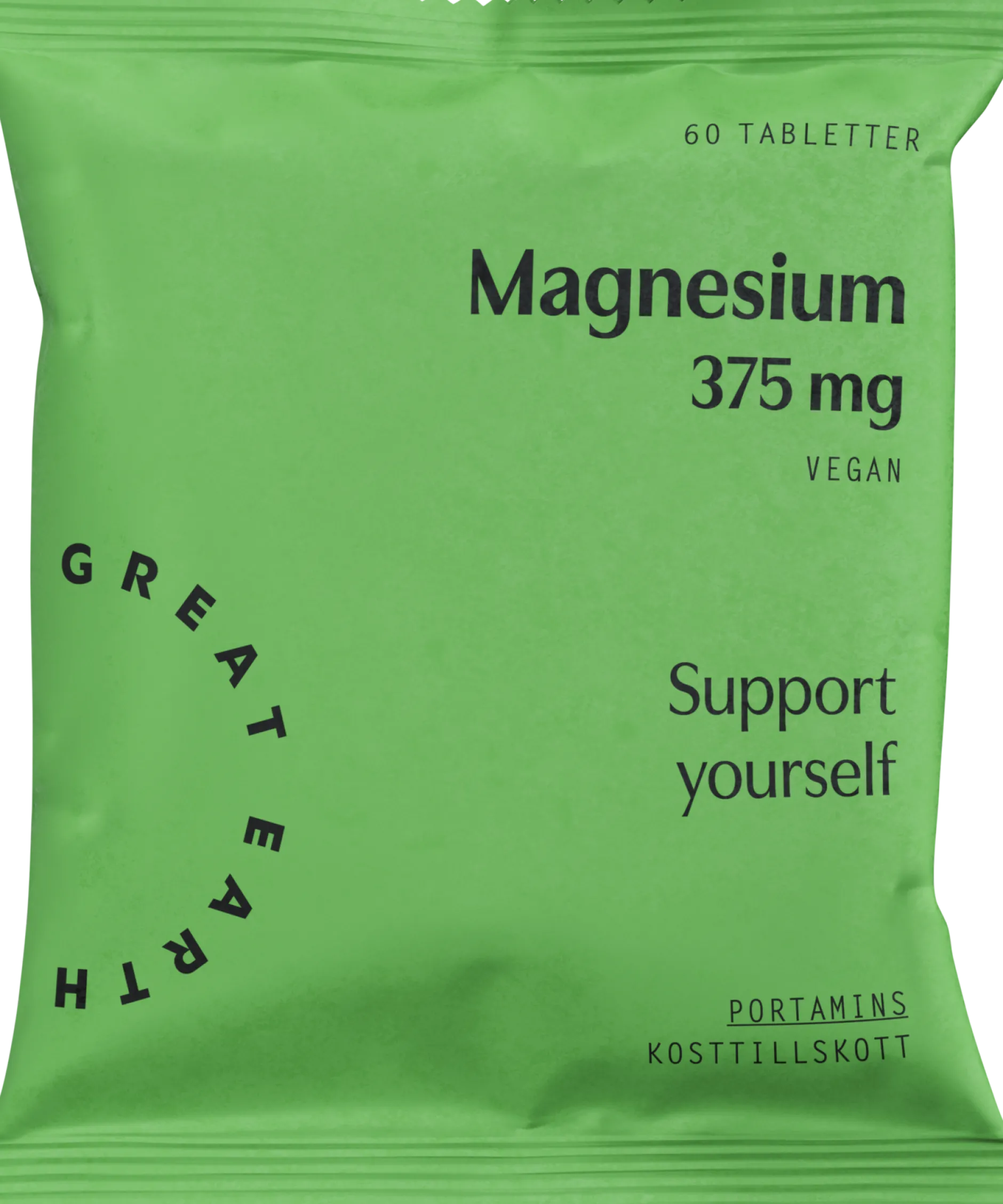 Great Earth Magnesium 375 mg Refill 60 tabletter