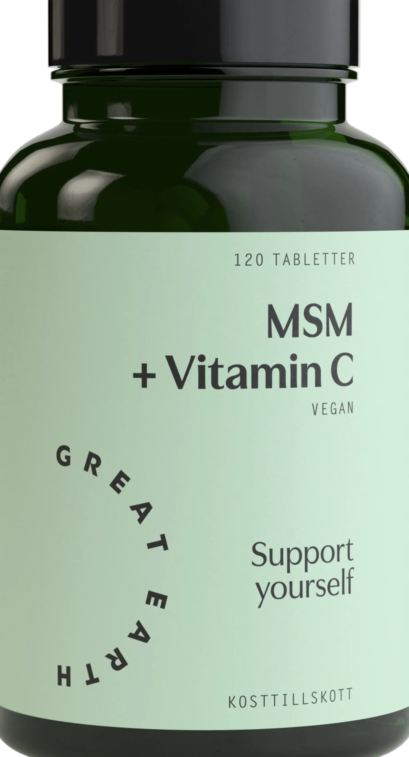 Great Earth MSM 1000mg + Vitamin C 120 tabletter