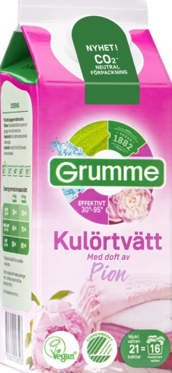 Grumme Kulörtvätt Pion 750 ml